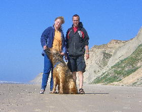 Annett Alfi Steffen am Strand 1