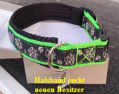 Halsband grÂn-schwarz-Silberpf€tchen2